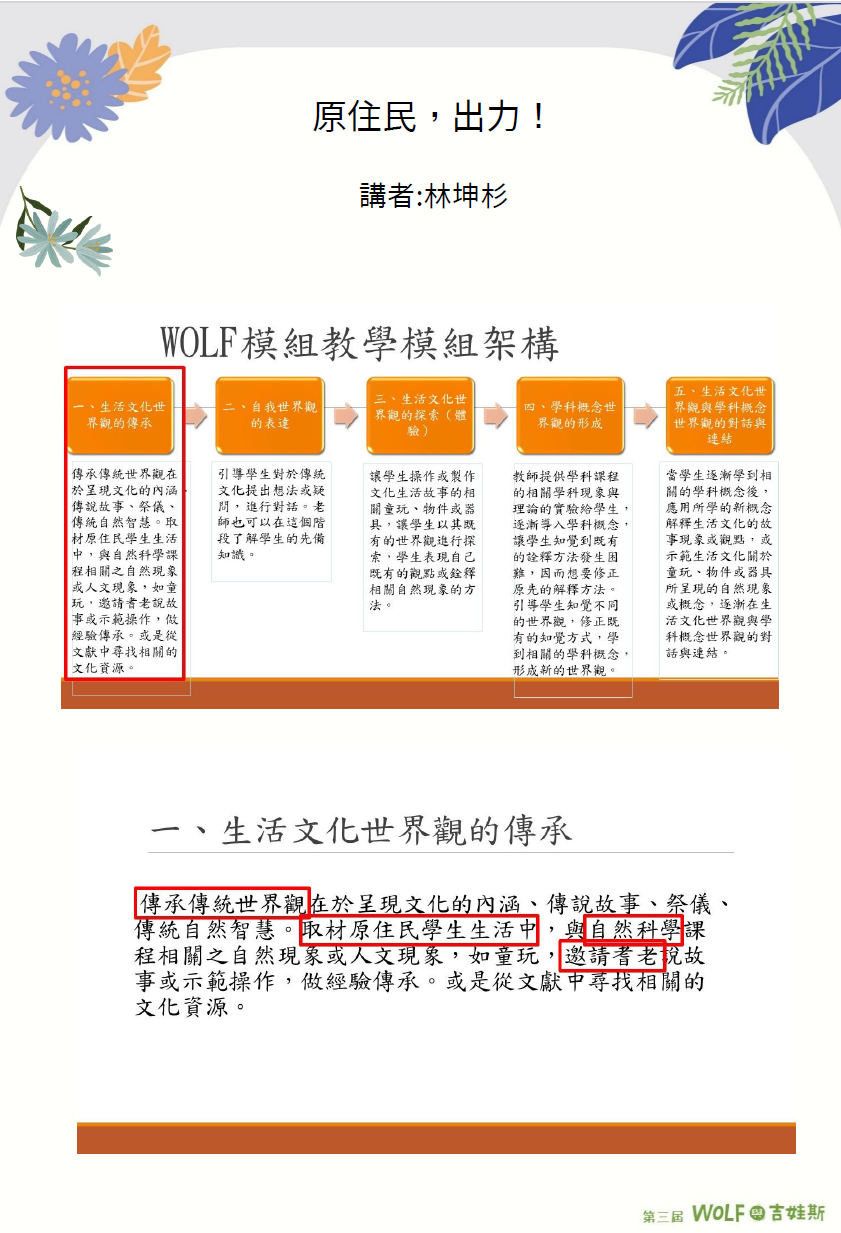 原住民，出力！